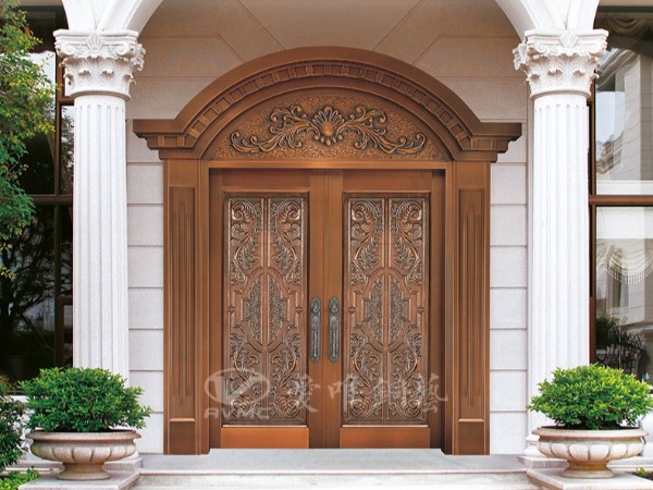 廣東佛山銅門廠家愛唯銅藝生產真焊接銅門